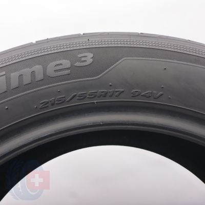 4. Opony 215/55 R17 2x HANKOOK 94V Ventus Prime 3 K125 Letnie 2025 6,7mm
