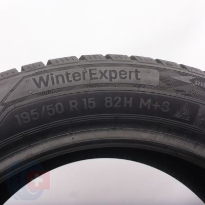 6. Opony 195/50 R15 2x UNIROYAL 92H WinterExpert Zimowe 2021 8mm