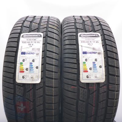 4. Opony 235/45 R19 2 x CONTINENTAL 99V XL ContiWinterContact Ts 830 P M0 Zimowe 2021 