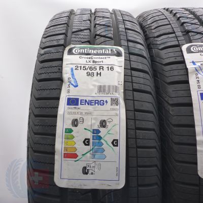 2. Opony 215/65 R16 4x CONTINENTAL 98H CrossContact LX Sport Letnie M+S 2022 Nieużywane 