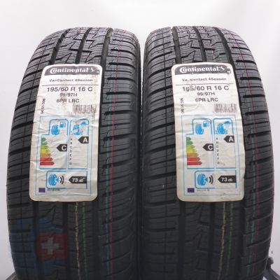 4. Opony 195/60 R16C 4x CONTINENTAL 99/97H VanContact 4Season Wielosezonowe 2020 