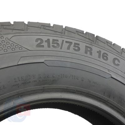 7. 4 x CONTINENTAL 215/75 R 16 C 116/114R ContiVanContact 100 Lato  7.5-8.5mm 
