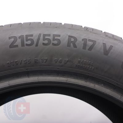 4. Opony 215/55 R17 2x CONTINENTAL 94V EcoContact 6 Letnie 2022, 2023 6-6,2mm