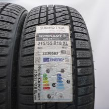 3. Opony 215/55 R18 2x KUMHO 99H XL WinterCraft WS71 SUV Zimowe 2021 Nieużwyane 