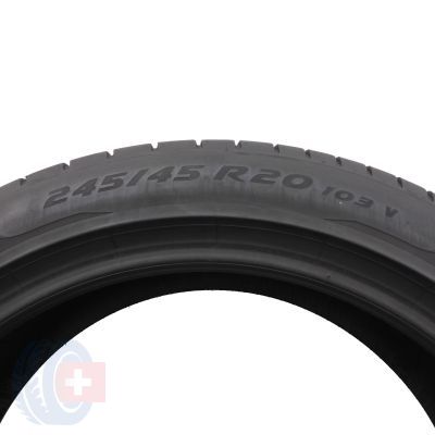 4. Opony 245/45 R20 2x PIRELLI 103V XL P Zero VOL letnie 6mm 2020
