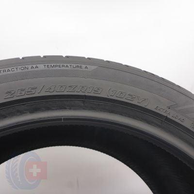 4. Opony 265/40 R19 2x YOKOHAMA 102Y XL MO1 Advan Sport V107 Letnie 2024 5,2mm