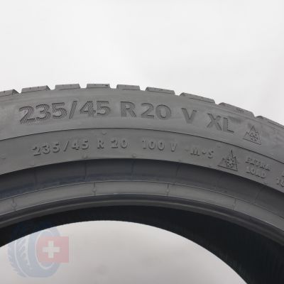 5. Opony 235/45 R20 4x CONTINENTAL 100V XL WinterContact TS 870 P Zimowe 2022/25  7,5-7,2mm