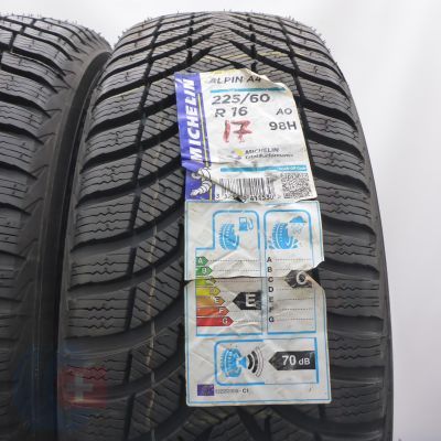 3. Opony 225/60 R16 2x MICHELIN 98H Alpin A4 Zimowe 2017 