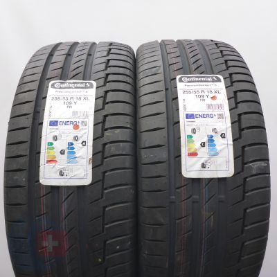 Opony 255/55 R18 2x CONTINENTAL 109Y XL PremiumContact6 Letnie 2022 Jak Nowe Nieużywane