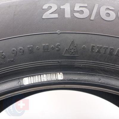 2. Opony 215/60 R16 2x CONTINENTAL 99H XL ContiWinterContact TS830P Zimowe 2018 7mm