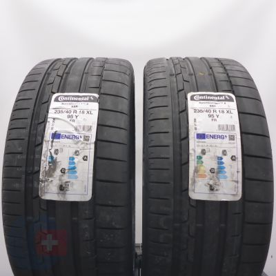 Opony 235/40 R18 2x CONTINENTAL 95Y XL SportContact 6 RFT Letnie 2022