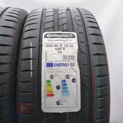 3. Opony 245/45 R18 2x CONTINENTAL 100Y XL PremiumContact 7 Letnie 2023 