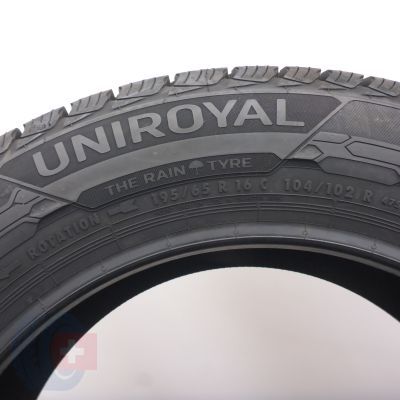 5. Opony 195/65 R16C 2x UNIROYAL 104/102R SnowMax3 Zimowe 2022 Nieużywane 