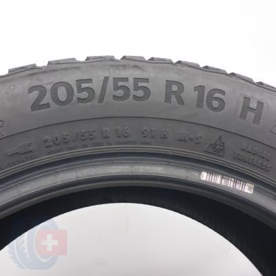 4. Opony 205/55 R16 2x CONTINENTAL 91H WinterContact TS870 Zimowe 2021 6,5-6,8mm