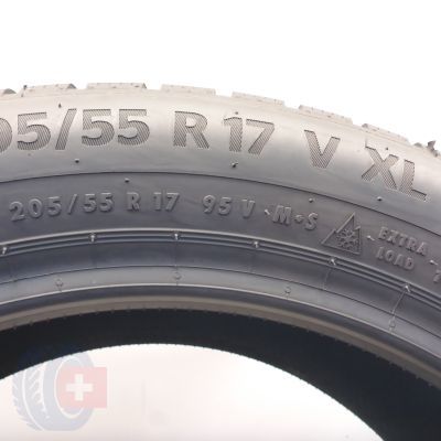 6. Opony 205/55 R17 2x CONTINENTAL 95V XL WinterContact TS 870 P Zimowe 2024 8,5-8,2mm