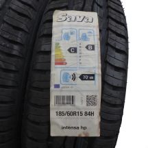 2. 2 x SAVA 185/60 R15 84H Intensa HP Lato 2018 Jak Nowe Nieużywane 