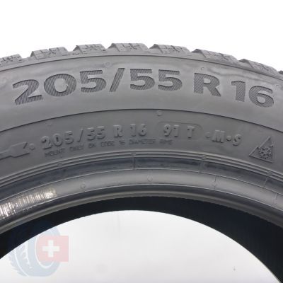 4. Opony 205/55 R16 2x CONTINENTAL 91T WinterContact TS860 Zimowe 2018, 2020 6,5-7mm