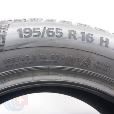 6. Opony 195/65 R16 4x CONTINENTAL 92H WinterContact TS 860 Zimowe 2021