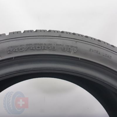 5. Opony 245/40 R19 2x  DUNLOP 98V XL Winter Sport 5 Zimowe 2016 8,8mm