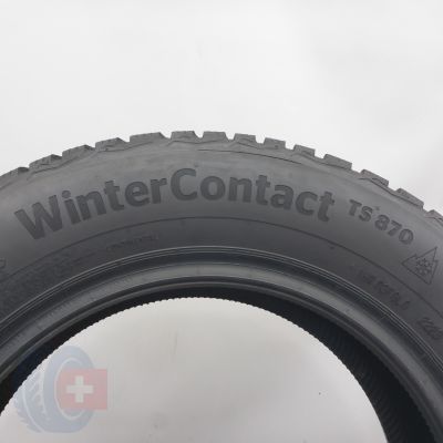 6. Opony 185/65 R15 2x CONTINENTAL 88T WinterContact Ts870 Zimowe 2023 7,2-8mm