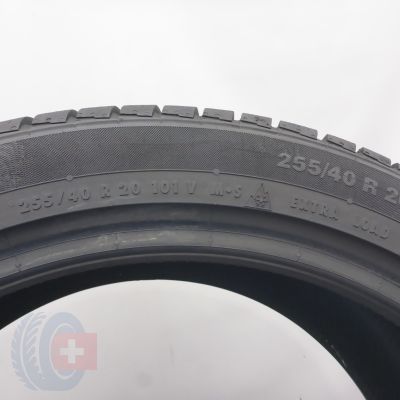 6. Opony 255/40 R20 2x CONTINENTAL 101V XL ContiWinterContact TS 830 P N0 2023 Zimowe 6,5mm