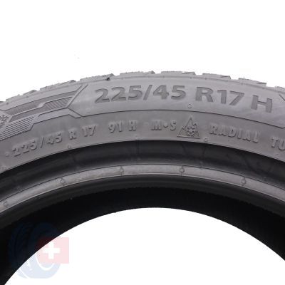 4. Opony 225/45 R17 2x BARUM 91H Polaris 5 Zimowe 2023 6,4-6,6mm