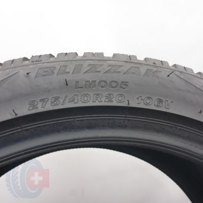 5. Opony 275/40 R20 2x BRIDGESTONE 106V XL Blizzak LM005 Zimowe 2019 6,8mm