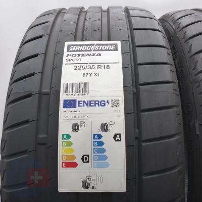 2. Opony 225/35 R18 4x BRIDGESTONE 87Y XL Potenza Sport Letnie 2021/22 