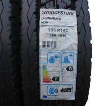 2. 2 x BRIDGESTONE 195/80 R14 C 106/104R Duravis R630 Lato 2017