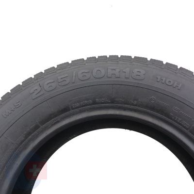6. Opony 265/60 R18 2x  CONTINENTAL 110H WinterContact 4x4 M0 Zimowe 2012 7,2mm