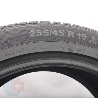 4. Opony 255/45 R19 2x CONTINENTAL 100V N0 ContiWinterContact TS830P Zimowe 2020 7-7,2mm