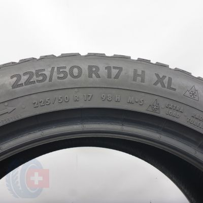 4. Opony 225/50 R17 2x CONTINENTAL 98H WinterContact Ts870 Zimowe 2022 7,2mm