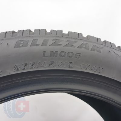 5. Opony 255/45 R19 2x BRIDGESTONE 104V XL Blizzak LM005 Zimowe 2024 7,2mm