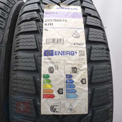 3. Opony 205/50 R16 4x MICHELIN 87H Alpin 6 Zimowe 2021 