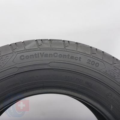 7. Opony 205/75 R16C 4x CONTINENTAL 113/111R ContiVanContact 200 Letnie 2020, 2022 8mm