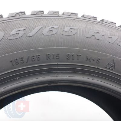 6. Opony 195/65 R15 4x PIRELLI 91T Winter Cinturato Zimowe 2019 9-8mm