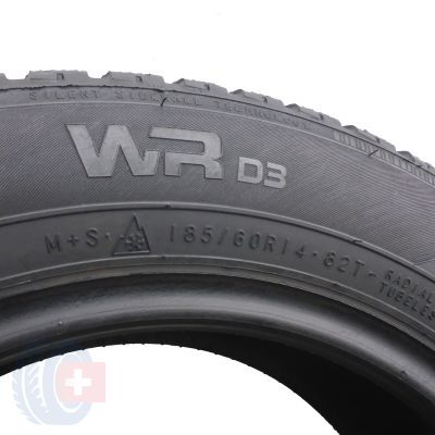 6. 4 x NOKIAN 185/60 R14 82T WR D3 Zima 6.5-7mm