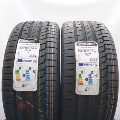 Opony 225/40 R18 2x CONTINENTAL 92W XL PremiumContact6 Letnie 2024 Nieużywane