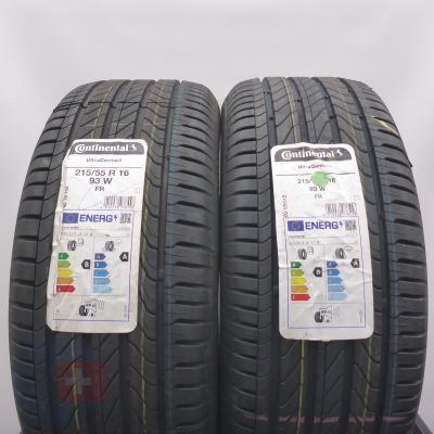 3. Opony 215/55 R16 4x CONTINENTAL 93W UltraContact Letnie 2023/24 