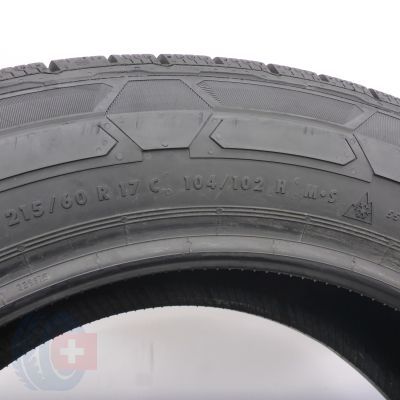 6. Opony 215/60 R17C 2x CONTINENTAL 104/102H VanContact Winter Zimowe 2024 9mm