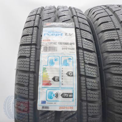 2. Opony 215/70 R16C 2x HANKOOK  108/106R Winter I Cept LV Zimowe 2019 