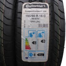 3. 4 x CONTINENTAL 195/60 R16 C 99/97H ContiVanContact 100 Lato 2020 