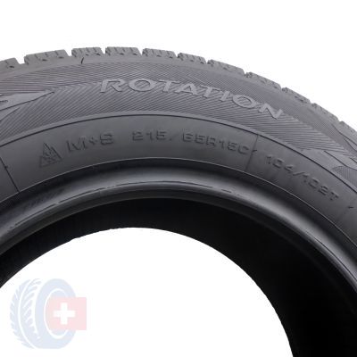 3. 1 x GOODYEAR 215/65 R15 C  104/102T  Cargo UltraGrip 2 Zima 8mm