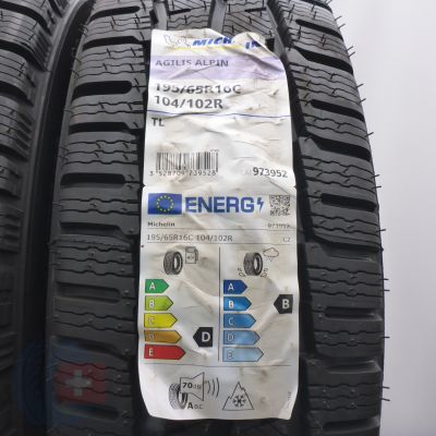 3. Opony 195/65 R16C 4x MICHELIN 104/102R Agilis Alpin Zimowe 2022 