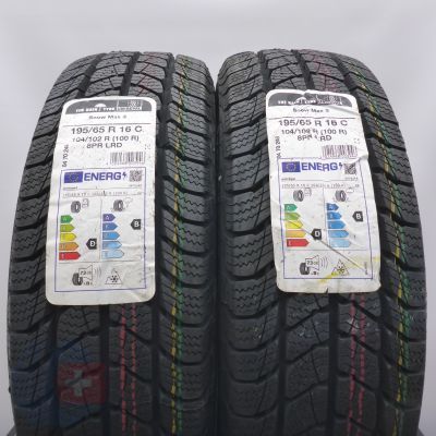 3. Opony 195/65 R16C 4x UNIROYAL 104/102R Snow Max 3 Zimowe 2021 