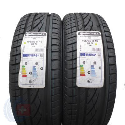Opony 195/55 R16 2x CONTINENTAL 87V ContiPremiumContact M0 Letnie 2021 