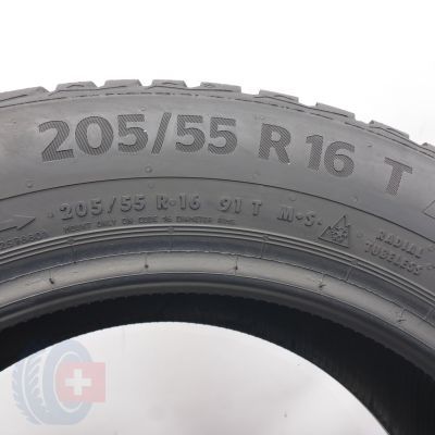 5. Opony 205/55 R16 2x CONTINENTAL 91T WinterContact TS 870 Zimowe 2022 8,2mm