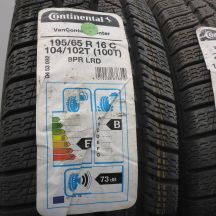 2. Opony 195/65 R16C 4x CONTINENTAL 104/102T VanContact Winter Zimowe 2019Nieużywane 