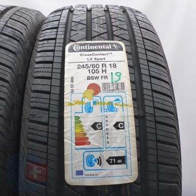 3. Opony 245/60 R18 2x CONTINENTAL 105H CrossContact LX Sport M+S Letnie 2019 