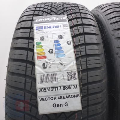 2. Opony 205/45 R17 2x GOODYEAR 88W XL Vector 4Seasons Gen-3 Wielosezonowe 2022 